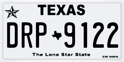 TX license plate DRP9122