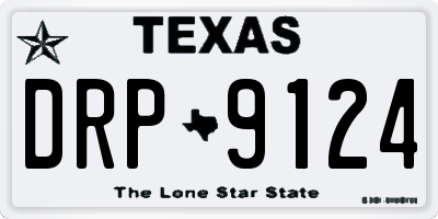 TX license plate DRP9124
