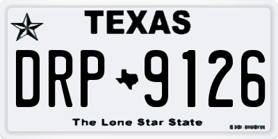TX license plate DRP9126