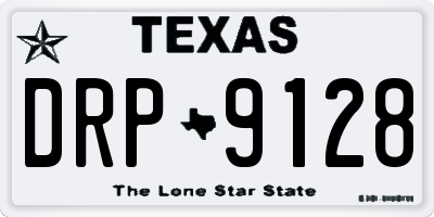 TX license plate DRP9128