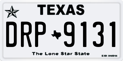 TX license plate DRP9131