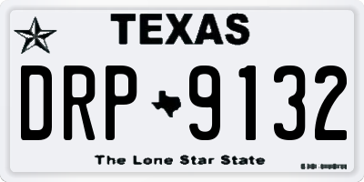 TX license plate DRP9132