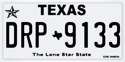 TX license plate DRP9133