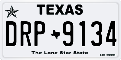 TX license plate DRP9134