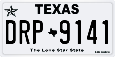 TX license plate DRP9141