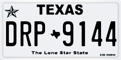 TX license plate DRP9144