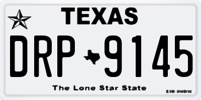 TX license plate DRP9145