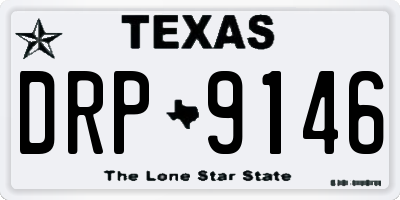 TX license plate DRP9146