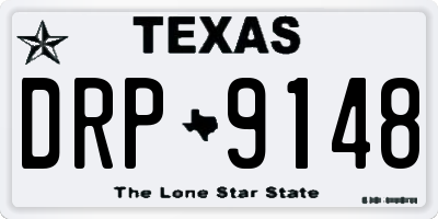 TX license plate DRP9148