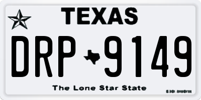 TX license plate DRP9149