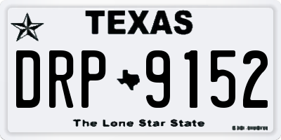 TX license plate DRP9152
