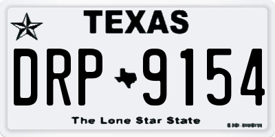 TX license plate DRP9154