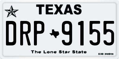 TX license plate DRP9155