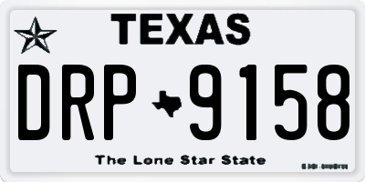TX license plate DRP9158