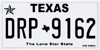 TX license plate DRP9162