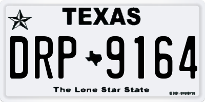 TX license plate DRP9164
