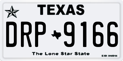 TX license plate DRP9166