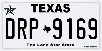 TX license plate DRP9169