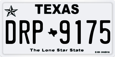 TX license plate DRP9175