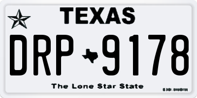 TX license plate DRP9178