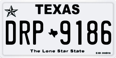 TX license plate DRP9186
