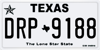 TX license plate DRP9188