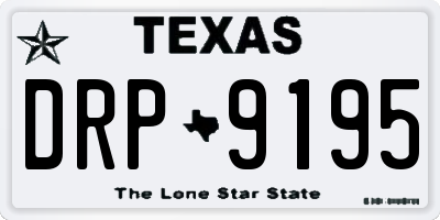 TX license plate DRP9195