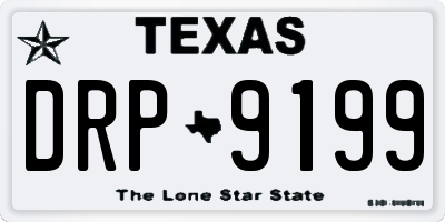 TX license plate DRP9199