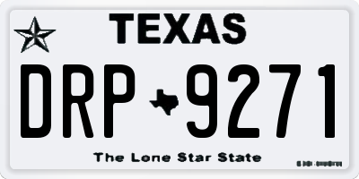 TX license plate DRP9271