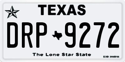 TX license plate DRP9272