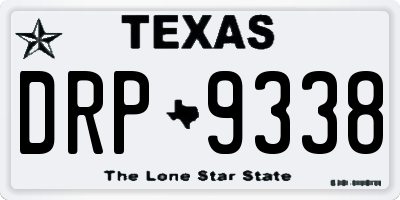 TX license plate DRP9338