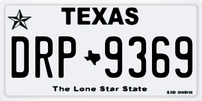 TX license plate DRP9369