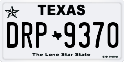 TX license plate DRP9370