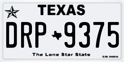 TX license plate DRP9375