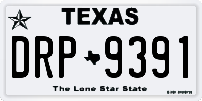 TX license plate DRP9391