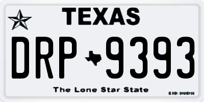 TX license plate DRP9393