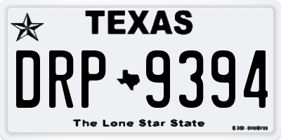TX license plate DRP9394