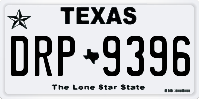 TX license plate DRP9396