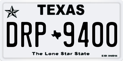 TX license plate DRP9400