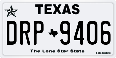 TX license plate DRP9406