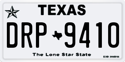TX license plate DRP9410
