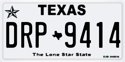 TX license plate DRP9414