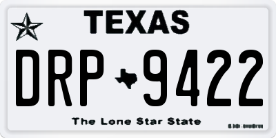 TX license plate DRP9422