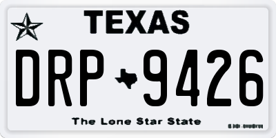 TX license plate DRP9426