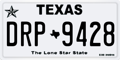 TX license plate DRP9428