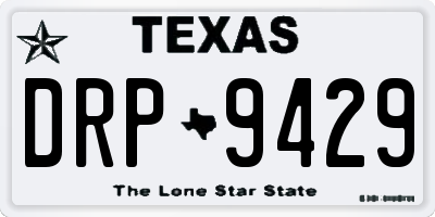 TX license plate DRP9429