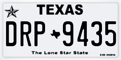 TX license plate DRP9435