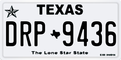 TX license plate DRP9436