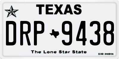 TX license plate DRP9438