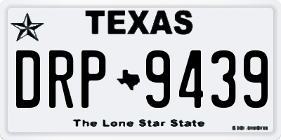 TX license plate DRP9439